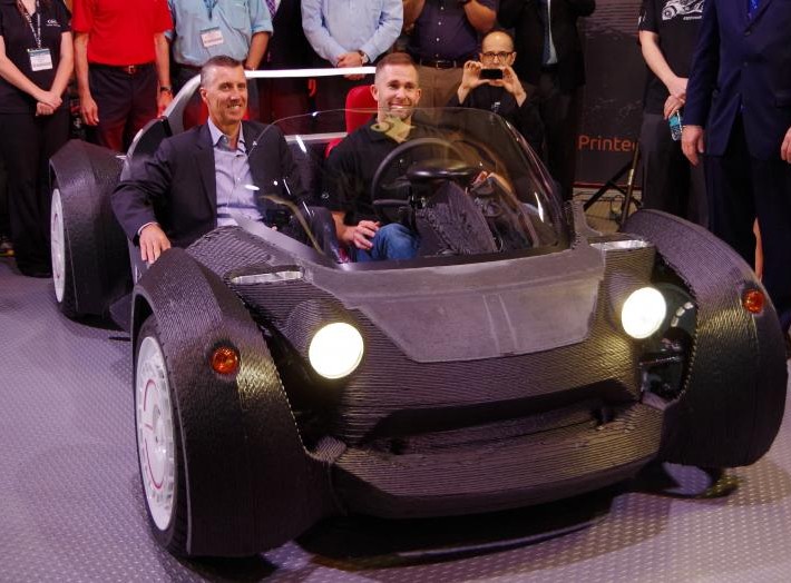 The Strati can reportedly travel up to 40 mph and has a range of 120 miles on a charge. PHOTO BY LOCAL MOTORS 